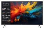 Peaq PTV 50GQU-5025C – QLED-Fernseher, 50 Zoll, 4K Ultra HD, 60 Hz