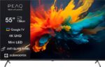 Peaq PTV 55GMU-5026C AG – Mini-LED-Fernseher, 55 Zoll, 4K Ultra HD, 60 Hz