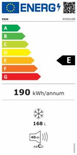 Pkm KHGS168 – Gefrierschrank, 168 l, Energieeffizienzklasse E – Bild 7