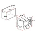 Pkm MW800-20.8 EB – Einbau-Mikrowelle, 20 l, 800 W – Bild 3