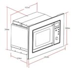 Pkm MW800-20.8 EB – Einbau-Mikrowelle, 20 l, 800 W – Bild 4