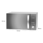 Proficook PC-MWG 1176 H SILBER 23L – Mikrowelle, 23 l, 800 W, mit Grill – Bild 6
