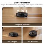 Proscenic QR20 – Saugroboter mit Wischfunktion, bis 200 min Laufzeit, Lasernavigation – Bild 5