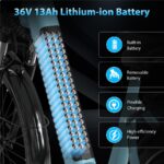 Rcb G6 Citybike – Pedelec (Citybike), 250 W, 36 V / 13 Ah (468 Wh), bis 50 km Reichweite (Art.-Nr. 166968298) – Bild 4
