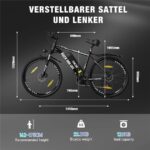 Rcb RK15 Mountainbike – E-Bike (Mountainbike), 250 W, 36 V / 10,4 Ah (374 Wh), bis 50 km Reichweite (Art.-Nr. 173002181) – Bild 8