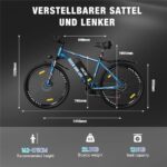 Rcb RK15 Mountainbike – E-Bike (Mountainbike), 250 W, 36 V / 10,4 Ah (374 Wh), bis 50 km Reichweite (Art.-Nr. 173002194) – Bild 7