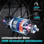 Rcb RK8S – E-Bike (Mountainbike), 250 W, 374 Wh, bis 90 km Reichweite – Bild 2