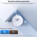Roborock Qrevo Master Weiß – Saugroboter mit Wischfunktion, bis 180 min Laufzeit, Lasernavigation (generalüberholt) – Bild 3