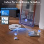 Roborock Qrevo Master Weiß – Saugroboter mit Wischfunktion, bis 180 min Laufzeit, Lasernavigation (generalüberholt) – Bild 8