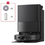 Roborock QREVO S PROX BLACK – Saugroboter mit Wischfunktion, Lasernavigation