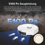 Roborock S7 VACUUM CLEANER WEISS – Saugroboter mit Wischfunktion, bis 180 min Laufzeit, Lasernavigation (generalüberholt) – Bild 4