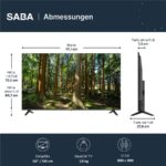 Saba SA50Z1QF – QLED-Fernseher, 50 Zoll, Full HD, 60 Hz – Bild 3