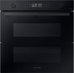 Samsung NV7B45502AK/U1 Dual Cook Flex – Einbaubackofen, 76 l, Energieeffizienzklasse A+, Pyrolyse