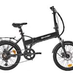 Sharp FD03EB Kompakt-/Faltrad – E-Bike (Faltrad), 250 W, 36 V / 7,5 Ah (470 Wh), bis 60 km Reichweite