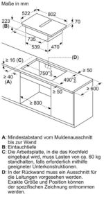 Siemens ED811HQ26E – Induktionskochfeld (autark), 2 Kochzonen, 7400 W – Bild 2
