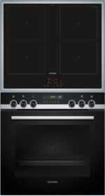Siemens PQ521DB2ZM – Einbauherdset, 71 l, 4 Kochzonen, Energieeffizienzklasse A+
