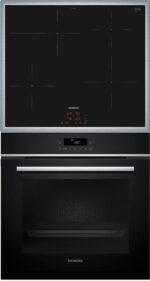 Siemens PQ613PIAA Backofen: iQ300; Kochfeld: iQ300 – Backofenset, 71 l, 4 Kochzonen, Energieeffizienzklasse A+