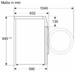 Siemens WM14NKECO5 iQ300 – Waschmaschine, 8 kg, 1400 U/min, Energieeffizienzklasse A – Bild 6