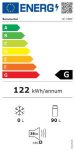 Sommertal GK100 – Kühlschrank, 100 l, Energieeffizienzklasse G – Bild 7