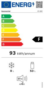 Sommertal GK50 – Kühlschrank, 50 l, Energieeffizienzklasse F – Bild 8