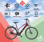 Telefunken Expedition XC940 Weinrot Trekkingrad – E-Bike (Trekkingrad), bis 100 km Reichweite – Bild 5