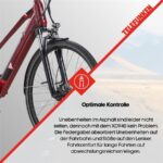 Telefunken Expedition XC940 Weinrot Trekkingrad – E-Bike (Trekkingrad), bis 100 km Reichweite – Bild 8