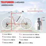 Telefunken M921 Mountainbike – E-Bike (Mountainbike), bis 100 km Reichweite (Art.-Nr. 142278340) – Bild 8