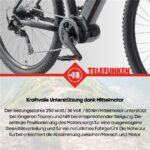Telefunken MT925 Schwarz Mountainbike – Pedelec (Mountainbike), bis 100 km Reichweite – Bild 10