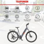 Telefunken SUV300 Citybike – Pedelec (Citybike), bis 100 km Reichweite – Bild 5