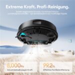 Ultenic T20UL – Saugroboter mit Wischfunktion, bis 200 min Laufzeit, Lasernavigation – Bild 2