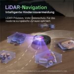 Vactidy W15 – Saugroboter mit Wischfunktion, bis 180 min Laufzeit, Lasernavigation – Bild 4