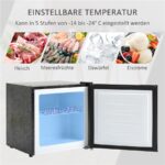 Zeshop 35L 5 Stufen -14 bis -24°C 161W Leise Kompakt – Mini-Gefrierschrank, Energieeffizienzklasse E – Bild 3